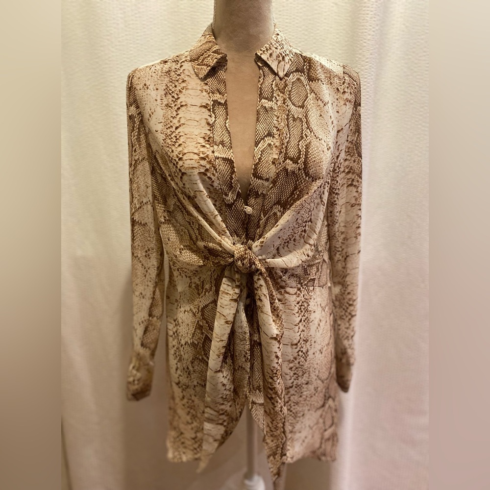 Bar lll Tie-Front Blouse